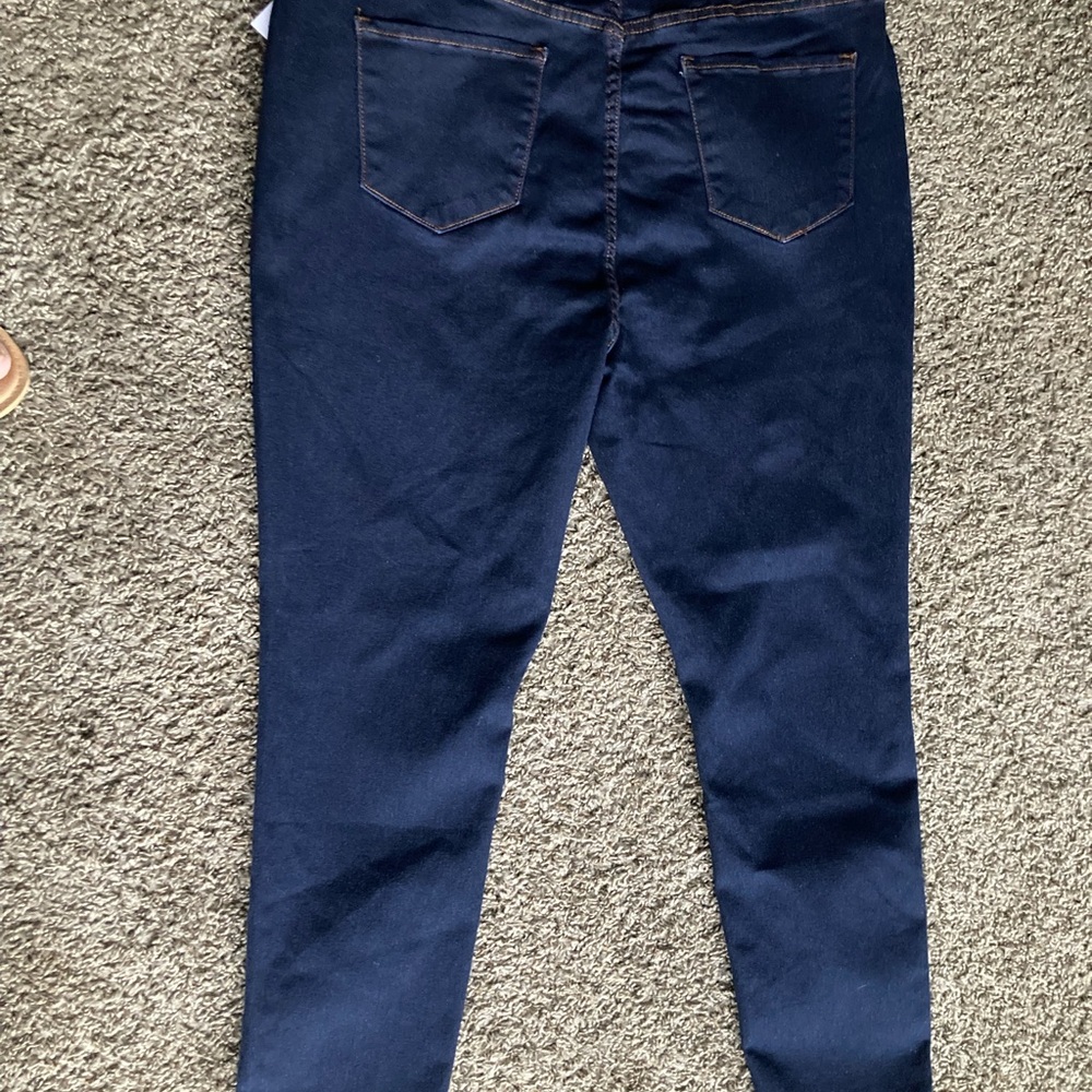 Tahari Blue Skinny Jeans with Modern Fit - Picture 8 of 9